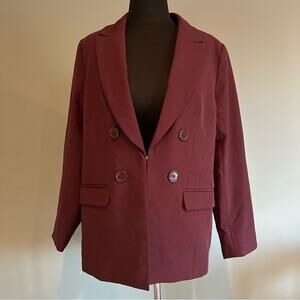 Liz Claiborne Womens Burgundy blazer NWT